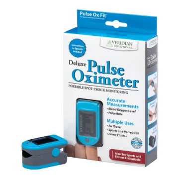 Blue and Gray Deluxe Pulse Oximeter