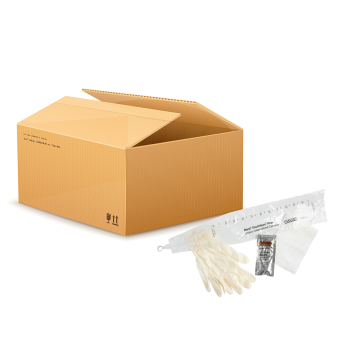 8 French Vinyl Straight Tip with PVI Swabs, Latex-Free Gloves, and Underpad