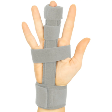 Gray Extended Trigger Finger Splint