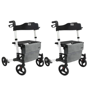2 white rollators