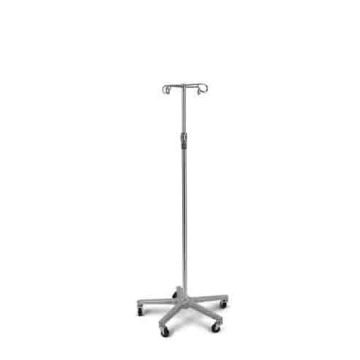 Medline Aluminum Deluxe Five Leg IV Pole