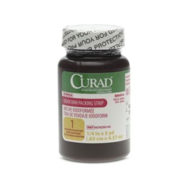 CURAD Iodoform Gauze 1/4 in x 5 yd Packing Strip