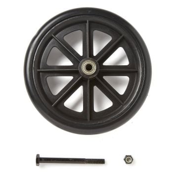 8 inch rear wheel with bearing and axle detail image