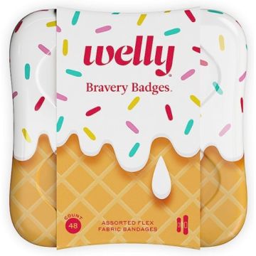 Welly Bravery Badges - ice cream print