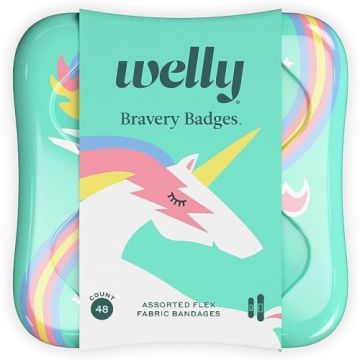 Welly Bravery Badges - unicorn print