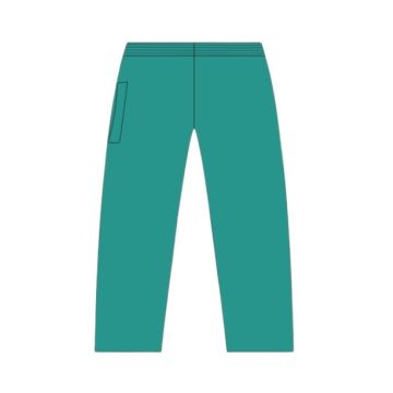 Medium Green Women's Elastic Waist Pants