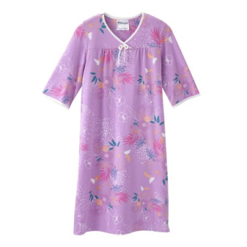 Women's No Peek Hospital & Home Care Gown in soft tropical