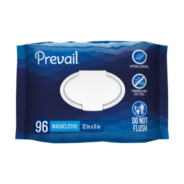 Prevail Adult Disposable Washcloths, Scented - WW-710, WW-720