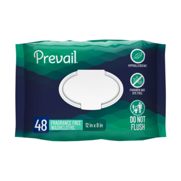 Prevail Adult Washcloths - Fragrance-Free