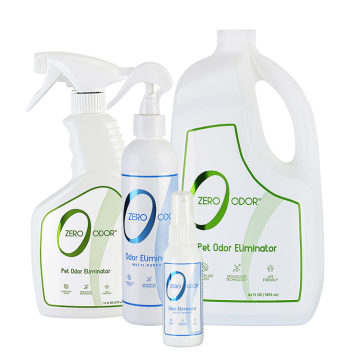 Zero Odor Pet Odor Eliminator in various sizes