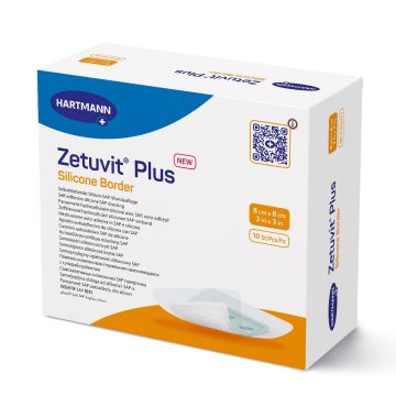 Zetuvit Plus Silicone Border Super Absorbent Wound Dressing