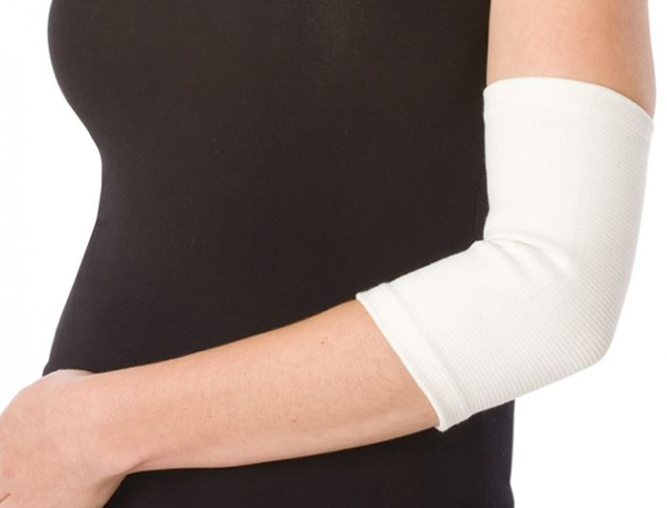 Elbow support braces provide light compression