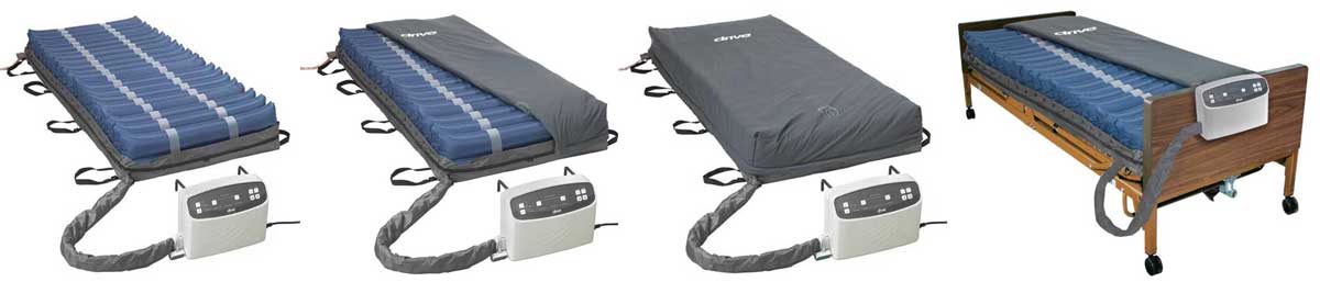 Med-Aire Plus Eight Inch Alternating Pressure and Low Air Loss Mattress System Profile