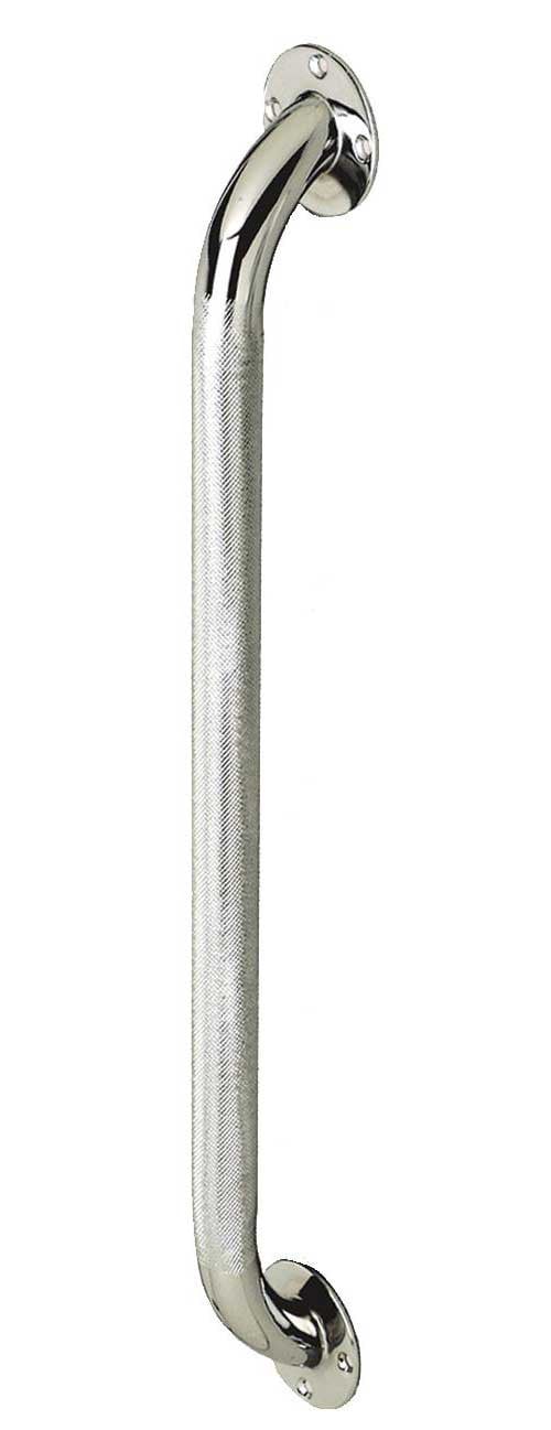 MedLine Chrome Grab Bars, Knurled, Textured, 12, 16, 18, 24, 32 Inch