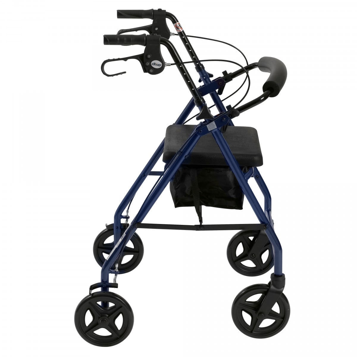 Drive Medical Aluminum Rollator Walker, Folding Back Support, Padded