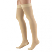 TRUFORM Classic Medical Thigh High Silicone Dot Top CLOSED TOE 20-30 mmHg