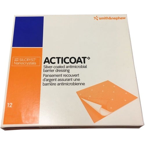 Acticoat SilverCoated Antimicrobial Barrier Dressings by Smith & Nephew