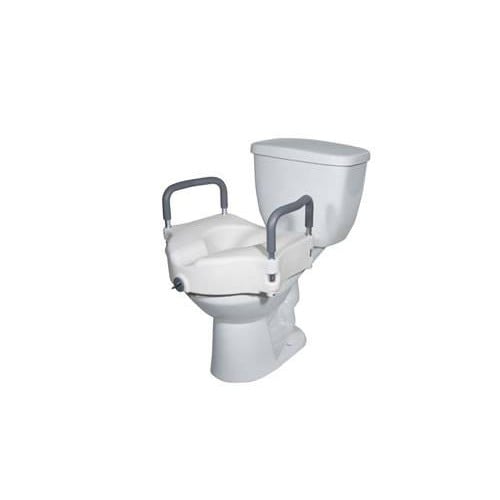 Elevated Raised Toilet Seat with Removable Arms 12027RA