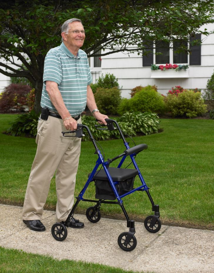 Lightweight Aluminum Rollator Walker by Drive Medical