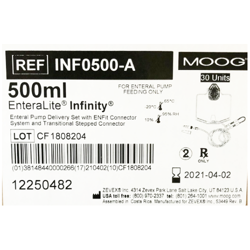 Moog Enteralite Infinity Feeding Bags & Administration Sets Vitality