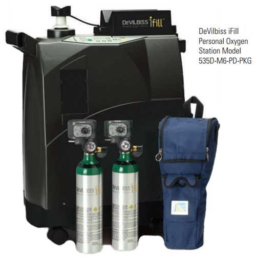 DeVilbiss iFill Personal Oxygen Tank Refill Station 535D