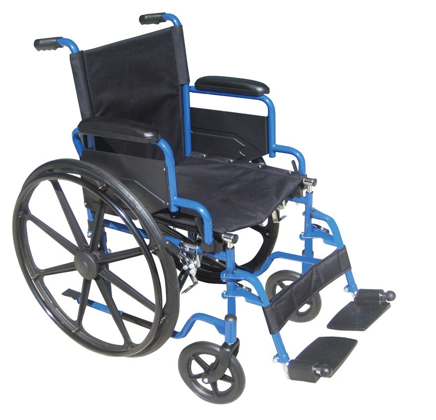 Blue Streak Wheelchair, BUY Swing away footrest, Elevating Leg Rest, Drive Medical, BLS18FBDSF