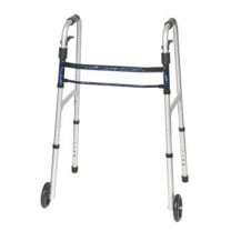 Invacare Fixed Walker - Dual Release with 5 Inch Fixed Wheels
