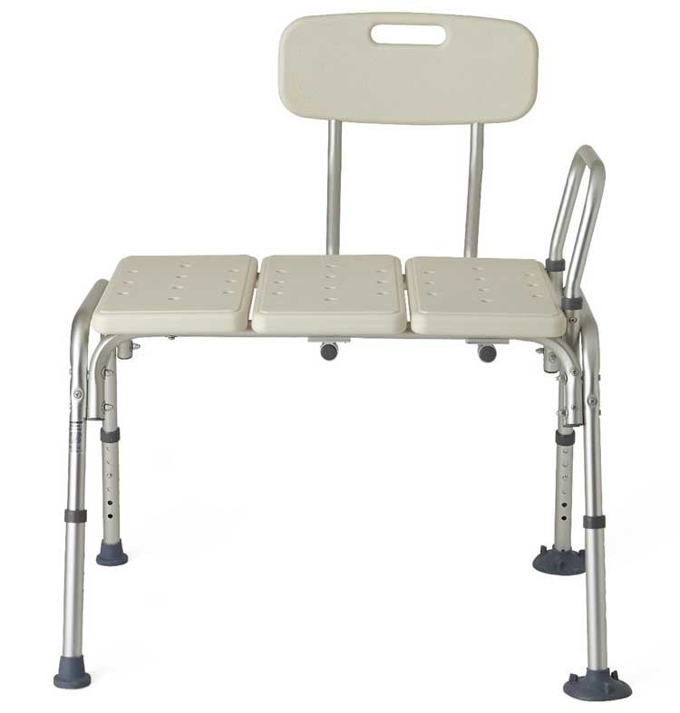 Medline Transfer Bath Bench with Back MDS86952 Vitality Medical