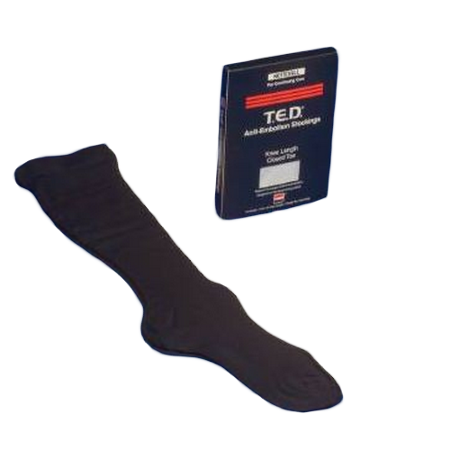 Covidien TED Hose Black Knee High Closed Toe 4434, 4435, 4436, 4437