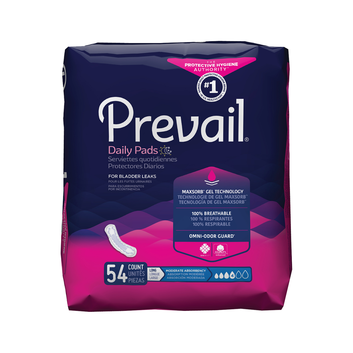 [Ships Free] Prevail Bladder Control Pads Light, Moderate, Maximum