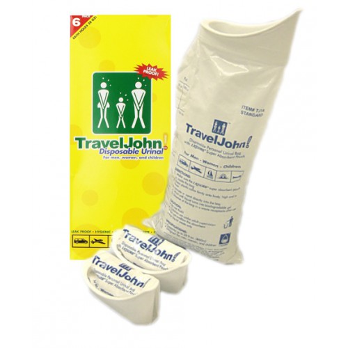 Travel John BUY TravelJohn, Disposable Urinal, Travel Urinal, Liqsorb, Urinal Pouch, RG101F3B