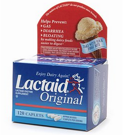 Lactaid Original Strength Lactose Enzyme Caplets 008002