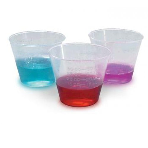 1 oz Plastic Calibrated Medicine Cups oz & mL Premier Plastics 02301