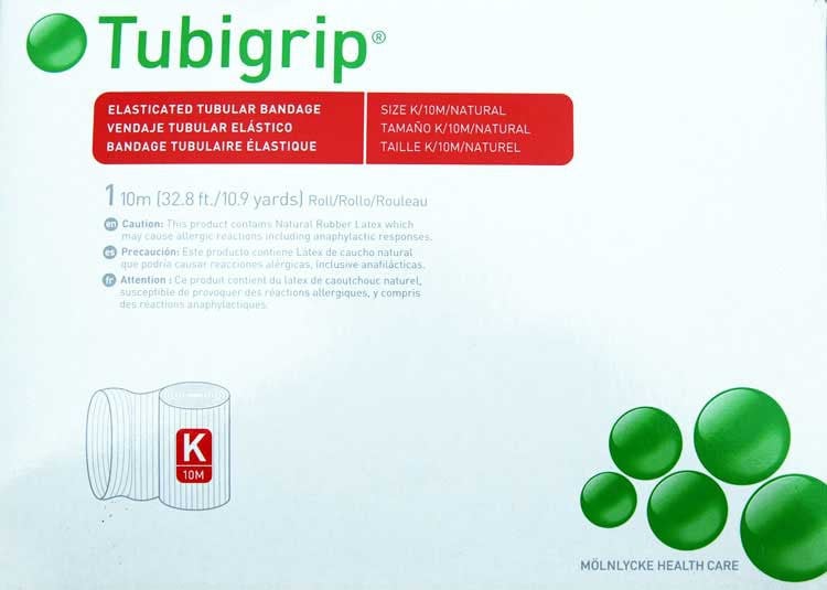 Tubigrip Size K 8.25 Inch Tubular Bandage for Small to Medium Torsos