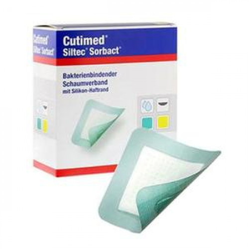 BSN 7325105 Cutimed Siltec Sorbact Dressing with DACC Technology
