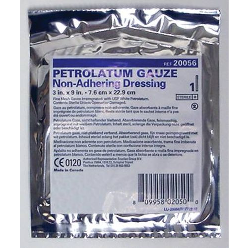 Mckesson Usp White Petrolatum Gauze Pleated Dressing 3 X 9 Inch