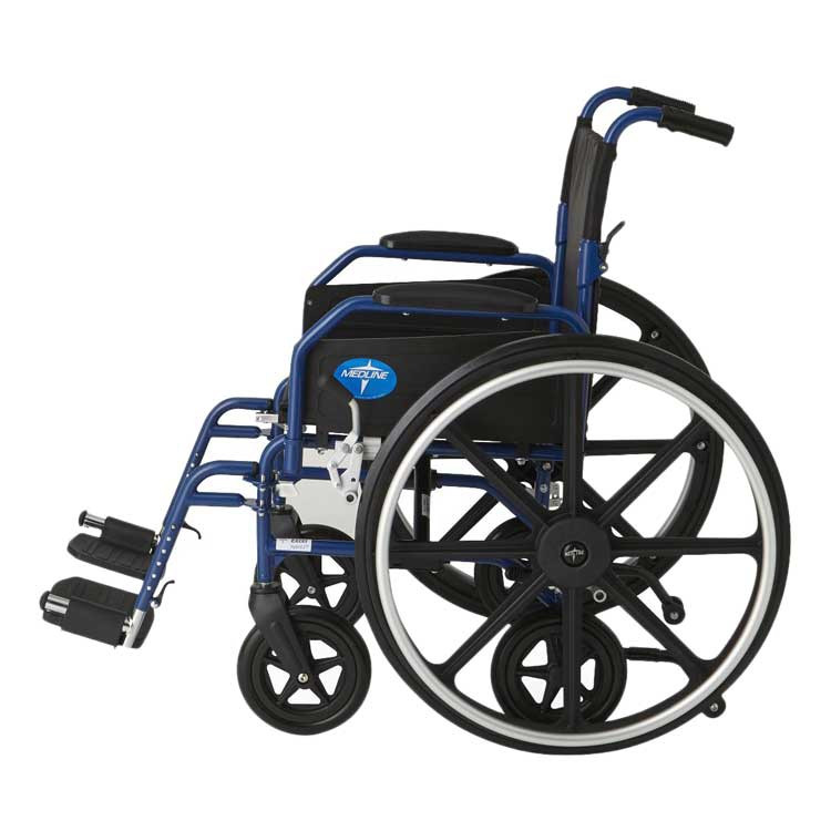 Medline Hybrid 2 Wheelchair + Transport Chair with Removable Desk