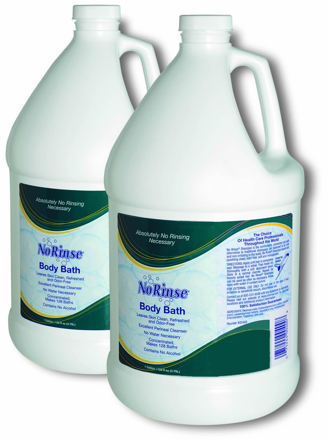 No Rinse Body Bath 2, 8, 16 oz, 1 gal. Vitality Medical