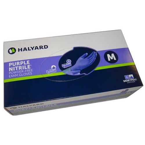Halyard Purple Nitrile Exam Gloves PowderFree NonSterile 55081