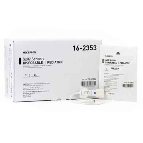 Disposable Pediatric Pulse Oximeter Sensor McKesson 162353, 162354