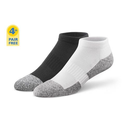 Shape To Fit Unisex Diabetic No Show Socks Dr. Comfort 601441, 601442