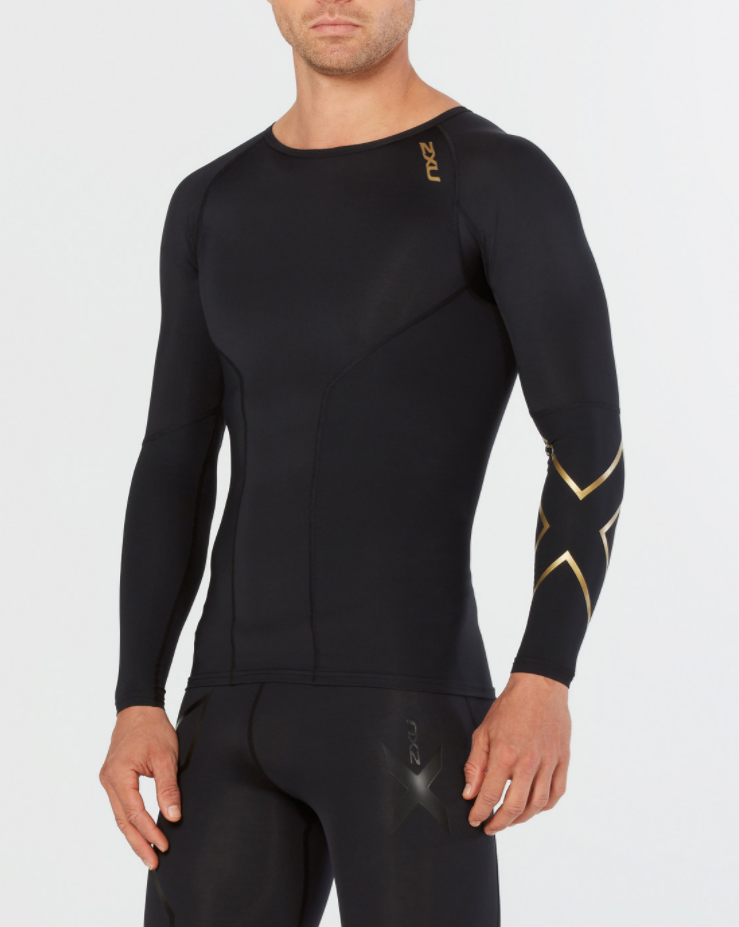 2XU Men's Elite Compression Long Sleeve Top