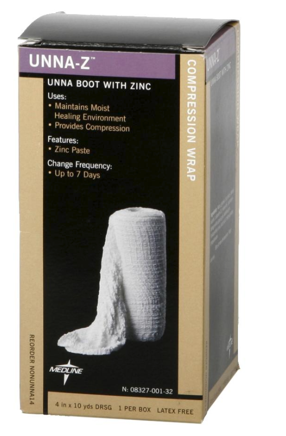 MedLine UnnaZ Zinc Boot Bandages, Latex Free NONUNNA13, NONUNNA14