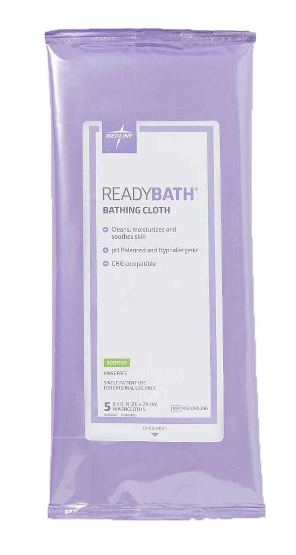 Medline Readybath Bathing Cloths Total Body Standard