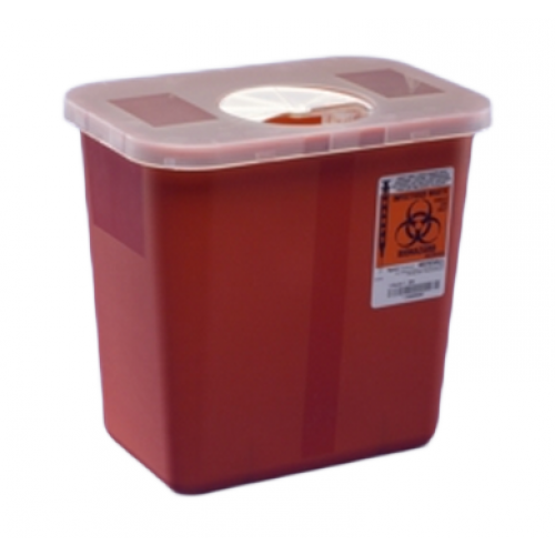 Red Sharps Container