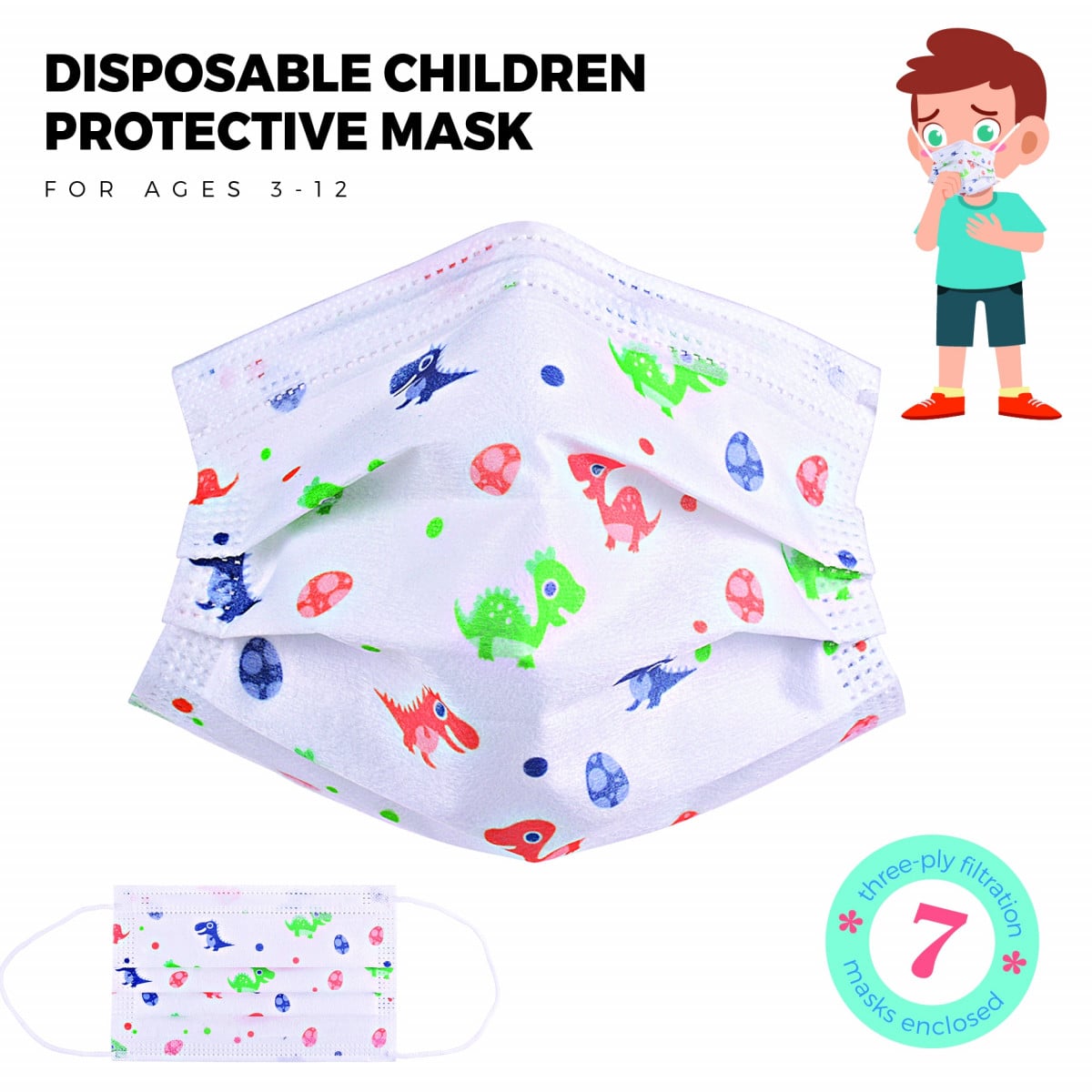 Children's Disposable Face Masks Turba Medical 600016, 600054, 600085, 600108, 600276, 600030