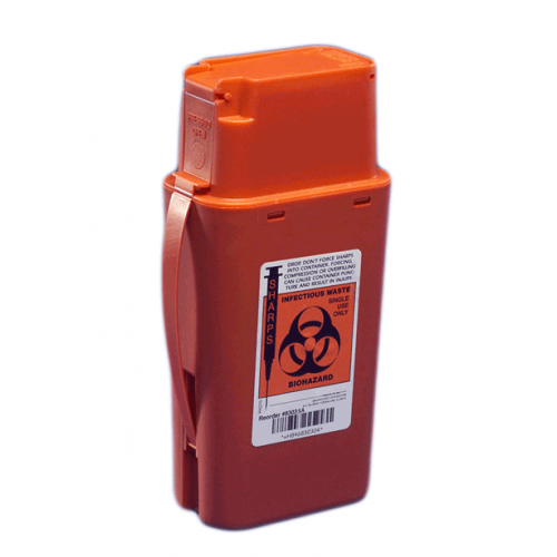 1 Quart Red SharpSafety Sharps Container Transportable 8303SA