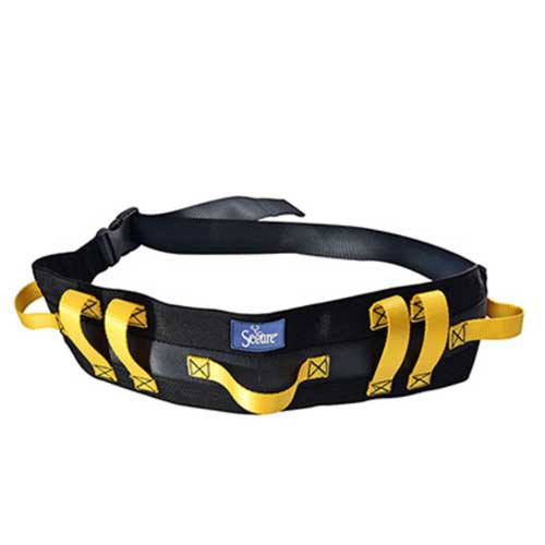 Secure Ultra Wide Transfer and Walking Gait Belt with 7 Blue or Yellow