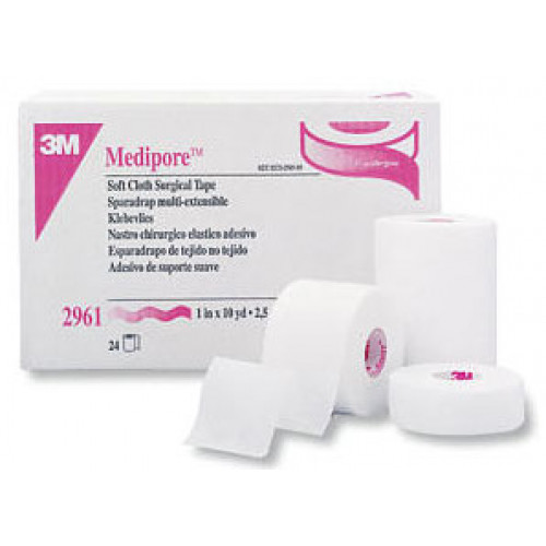 3M Medipore Soft Cloth Surgical Tape 1, 2, 3, 4, 6 inch 2962, 2964