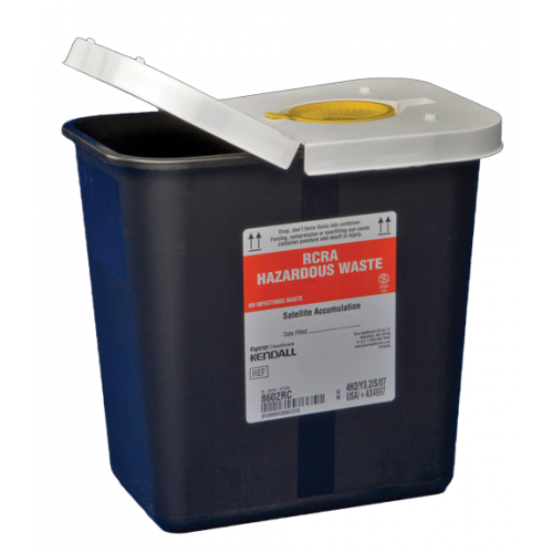 Covidien 2 Gallon Black SharpSafety Waste Container w/Snap Cap 8602RC